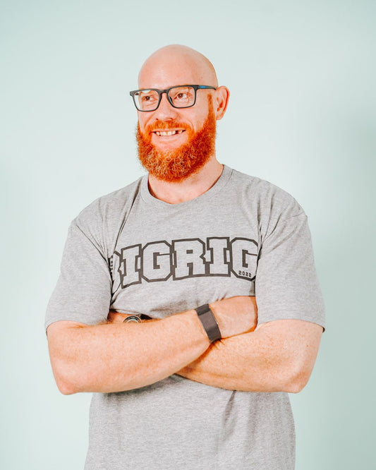 BIGRIG Staple TShirt - The "OG" - Grey Marle