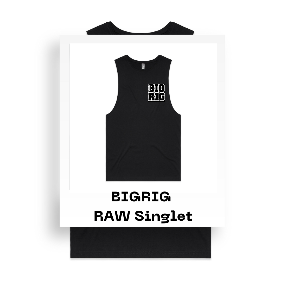 BIGRIG Raw Singlet - Black