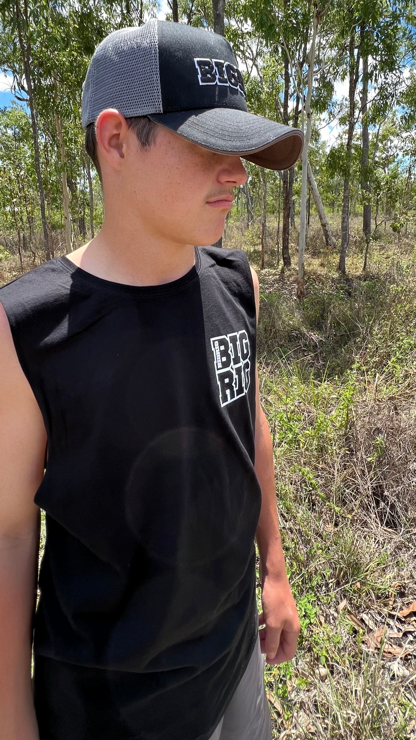 BIGRIG Raw Singlet - Black