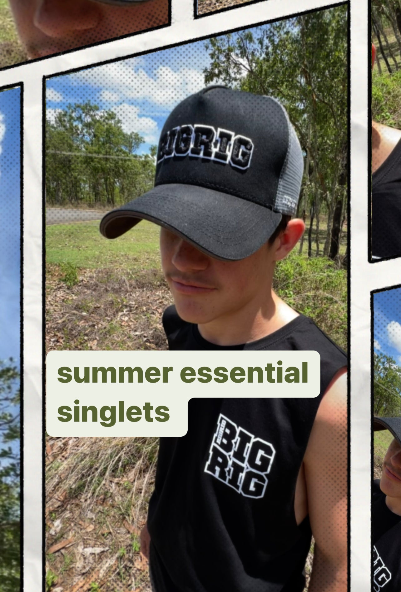 BIGRIG Raw Singlet - Black